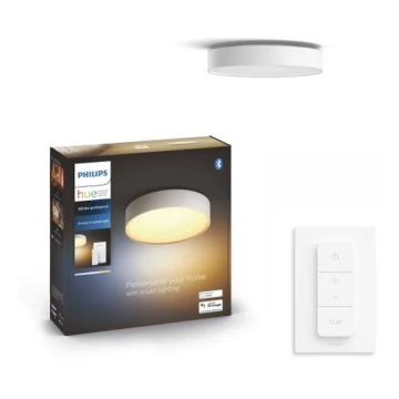 Philips - LED Dimmelhető mennyezeti lámpa Hue LED/9,6W/230V 2200–6500K átm. 261 mm fehér + távirányítás