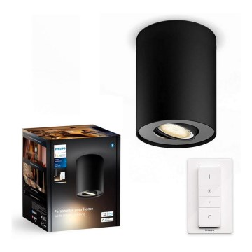 Philips - LED Dimmelhető spotlámpa Hue PILLAR 1xGU10/4,2W/230V 2200-6500K + távirányítás fekete