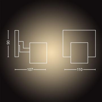 Philips - LED Dimmelhető spotlámpa Hue RUNNER 1xGU10/4,2W/230V 2200-6500K fehér