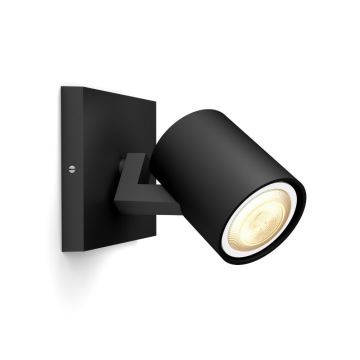 Philips - LED Dimmelhető spotlámpa Hue RUNNER 1xGU10/4,2W/230V 2200-6500K + távirányítás fekete
