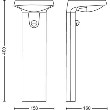 Philips - LED Kültéri lámpa érzékelővel LED/9W/230V 2700K IP44