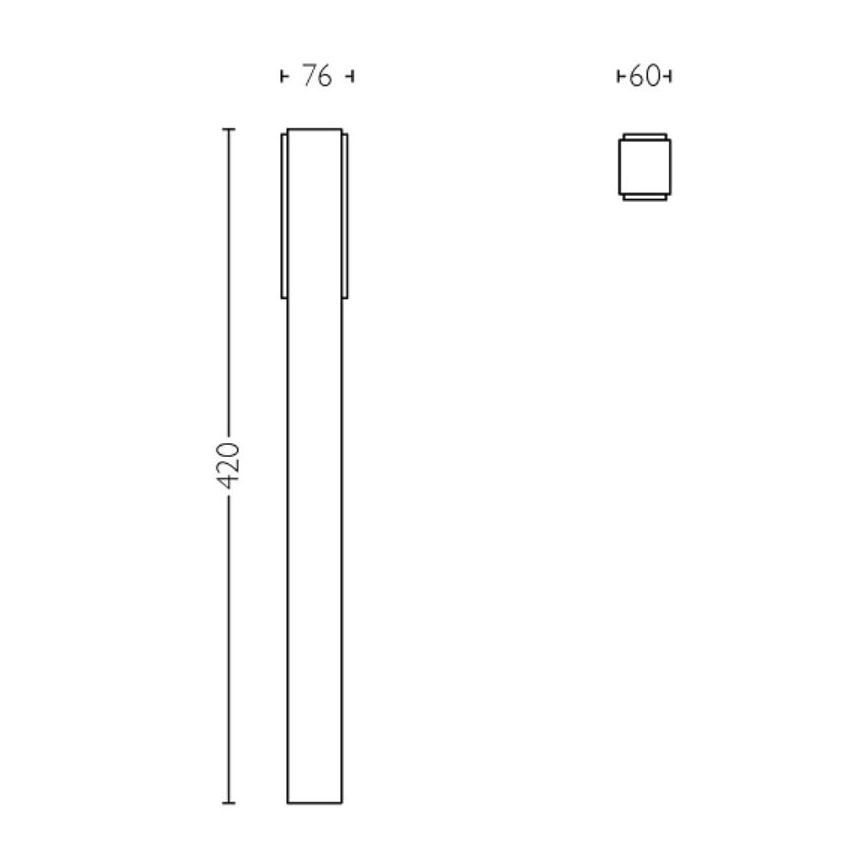 Philips - LED Kültéri lámpa STRATOSPHERE LED/3,8W/230V 42 cm 4000K IP44