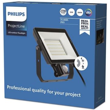 Philips - LED Kültéri reflektor érzékelővel PROJECTLINE LED/30W/230V IP65 3000K