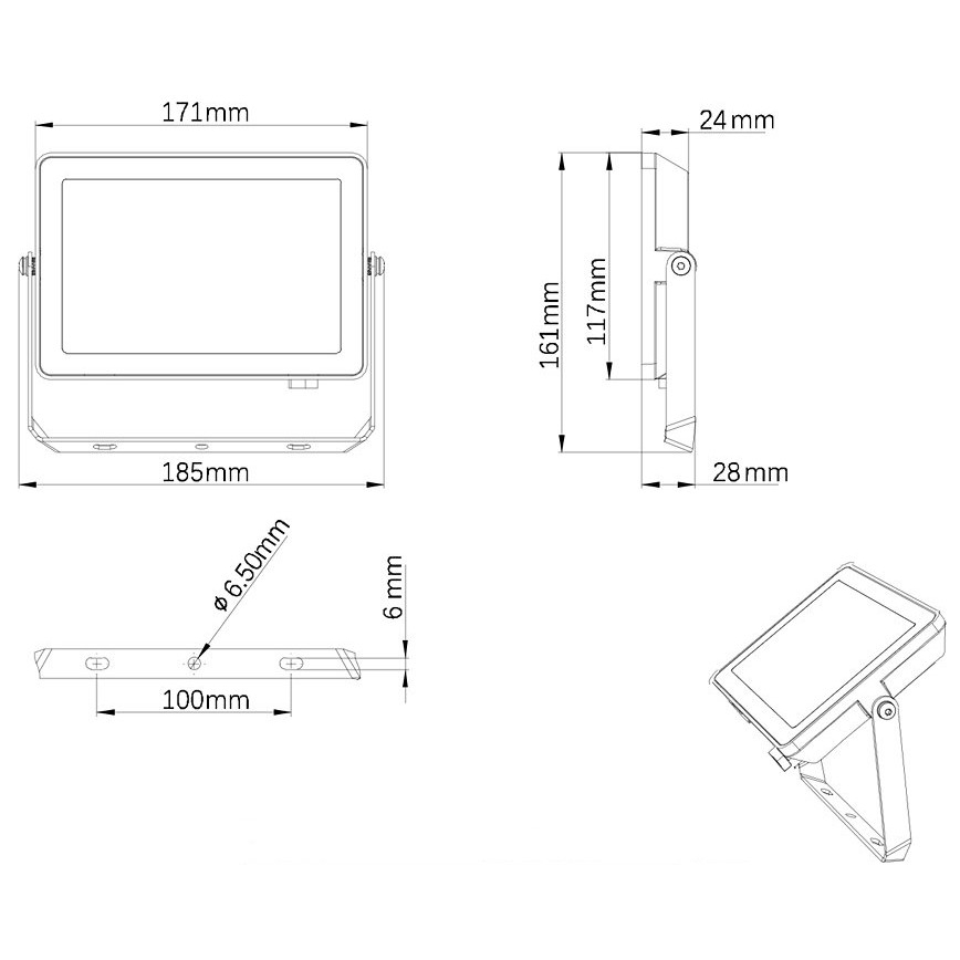 Philips - LED Kültéri reflektor PROJECTLINE LED/30W/230V IP65 4000K