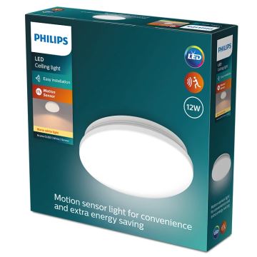 Philips - LED Mennyezeti lámpa érzékelős ACUNA LED/12W/230V 2700K