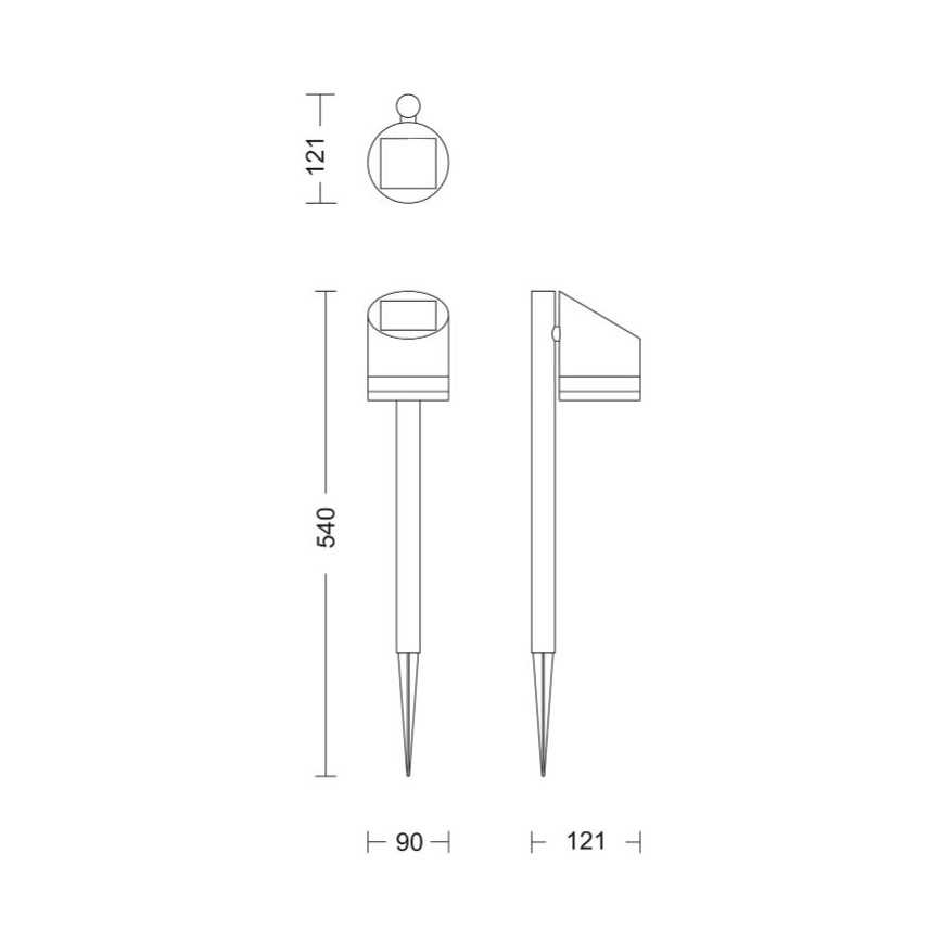 Philips - LED Napelemes lámpa FYCE LED/1,5W/3,7VIP44