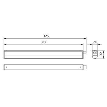 Philips - LED Pultmegvilágító PROJECTLINE LED/3,4W/230V 3000/4000/6500K