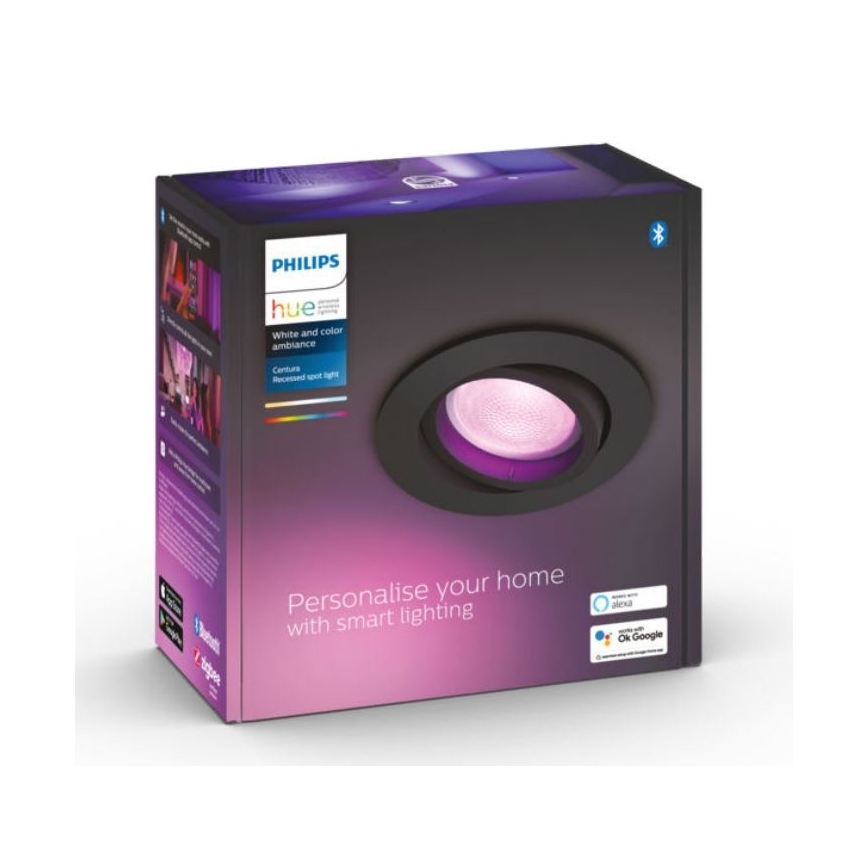 Philips - LED RGB Dimmelhető beépíthető lámpa Hue CENTURA 1xGU10/5,7W/230V 2000-6500