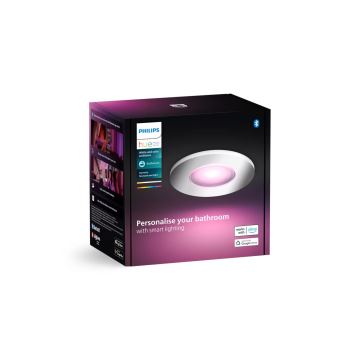 Philips - LED RGBW Dimmelhető fürdőszobai függesztett mennyezeti lámpa Hue XAMENTO 1xGU10/4,2W/230V 2000-6500K IP44