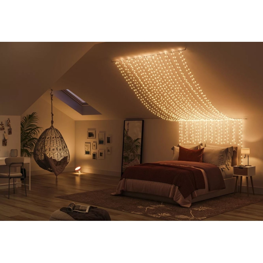 Philips - LED RGBW Dimmelhető kültéri lánc HUE WHITE AND COLOR AMBIANCE 250xLED 24,4 m 2000-6500K IP54