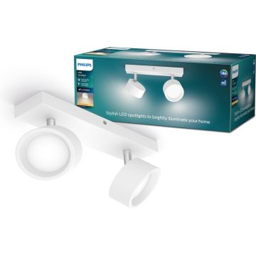 Philips - LED Spotlámpa 2xLED/5,5W/230V fehér