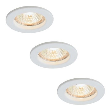 Philips Massive 72813/23/31 - KÉSZLET 3x Fürdőszobai mennyezeti lámpa LEONIS 3xGU10/50W/230V