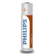 Philips R03L4B/10 - 4 db cink-klorid elem AAA LONGLIFE 1,5V 450mAh
