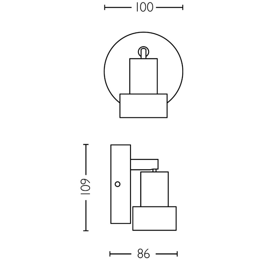 Philips - Spotlámpa CONDUIT 1xGU10/5W/230V fekete/réz