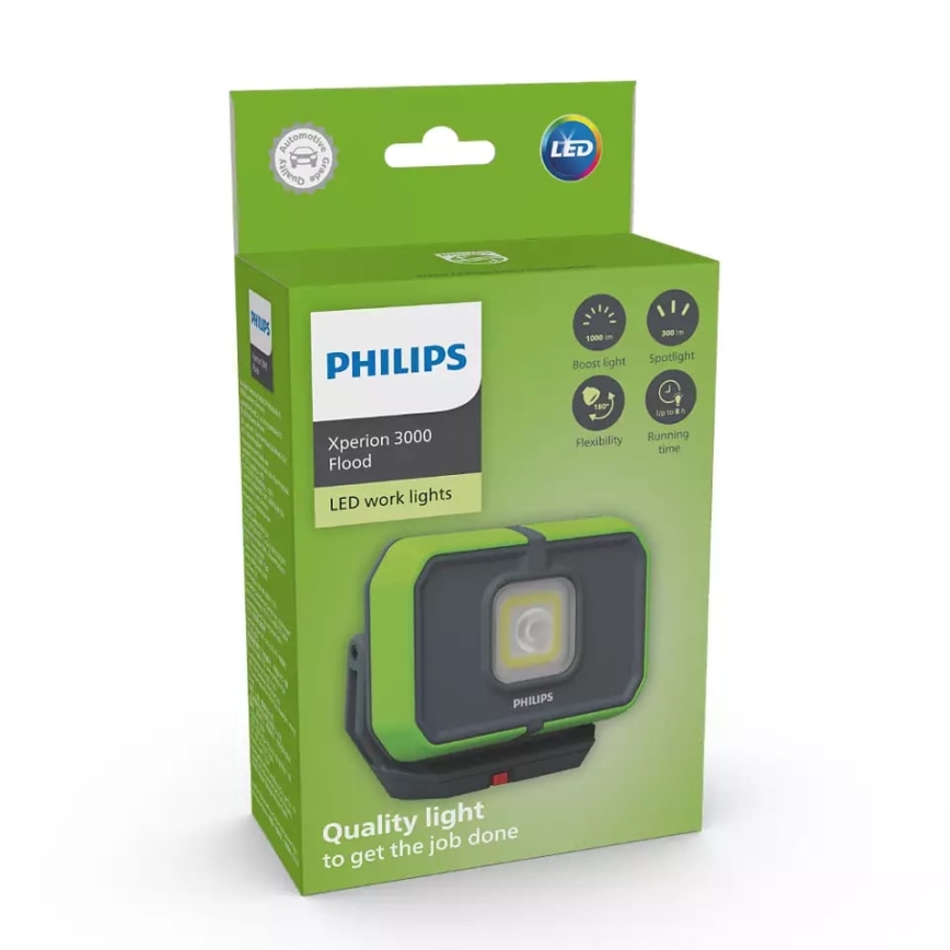 Philips X30FLX1 - LED Dimmelhető újratölthető munkalámpa LED/10W/3,7V 1000 lm 4400 mAh IP65