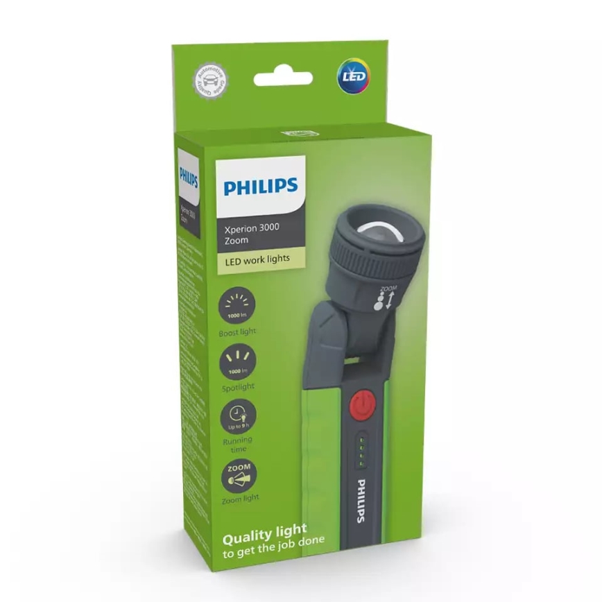 Philips X30ZOOMX1 - LED Dimmelhető újratölthető zseblámpa XPERION LED/6W/3,7V 1000 lm 2500 mAh IP54