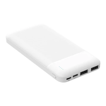 Power Bank 10000 mAh 3,7V fehér