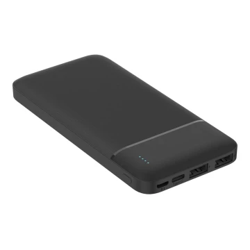 Power Bank 10000 mAh 3,7V fekete