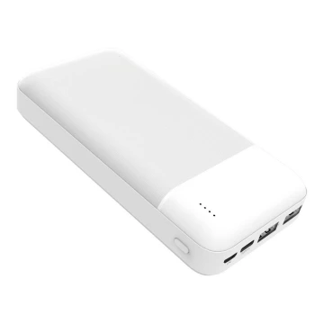 Power Bank 20000 mAh 3,7V fehér