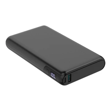 Power Bank LED kijelzővel Power Delivery 30000 mAh/100W/3,7V fekete