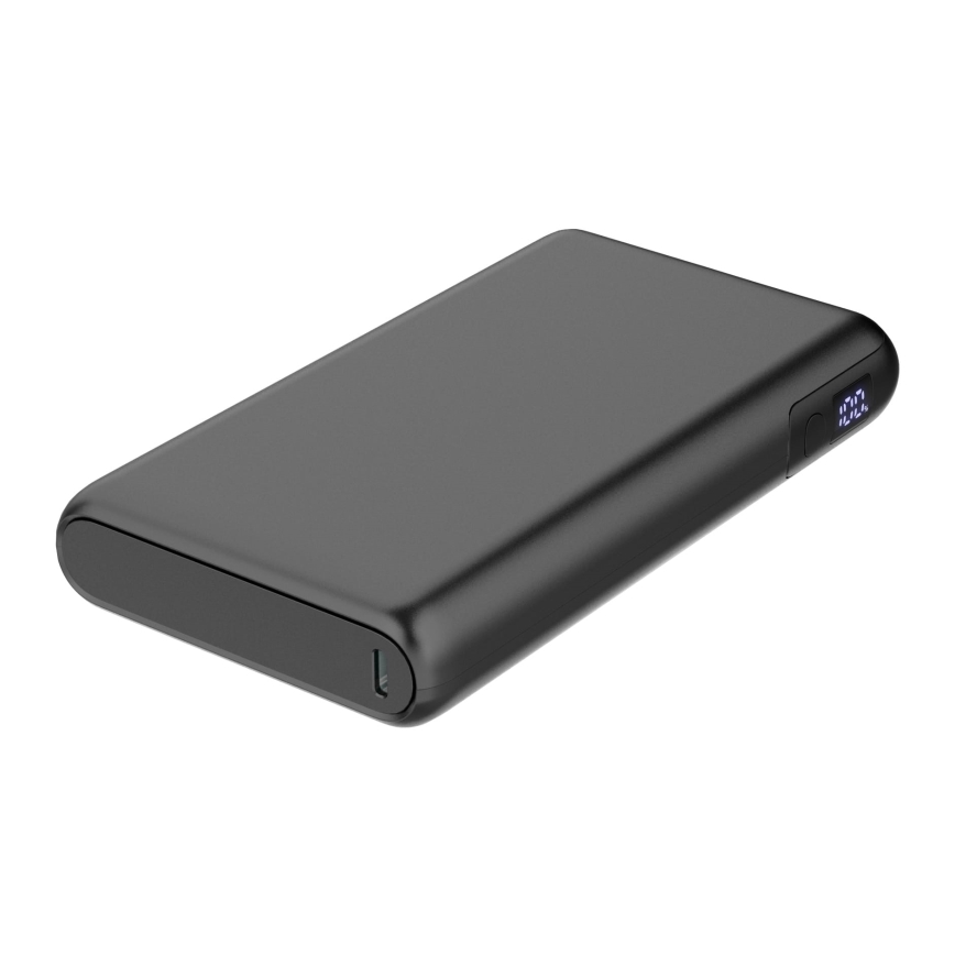 Power Bank LED kijelzővel Power Delivery 30000 mAh/100W/3,7V fekete