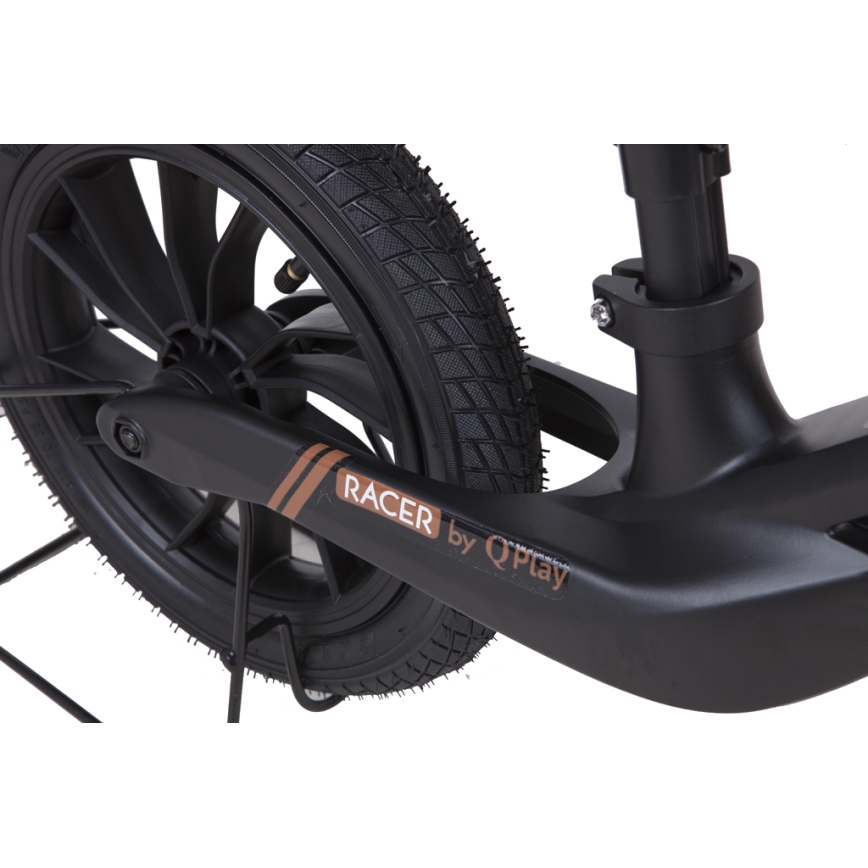 QPlay - RACER AIR futóbicikli fekete/barna