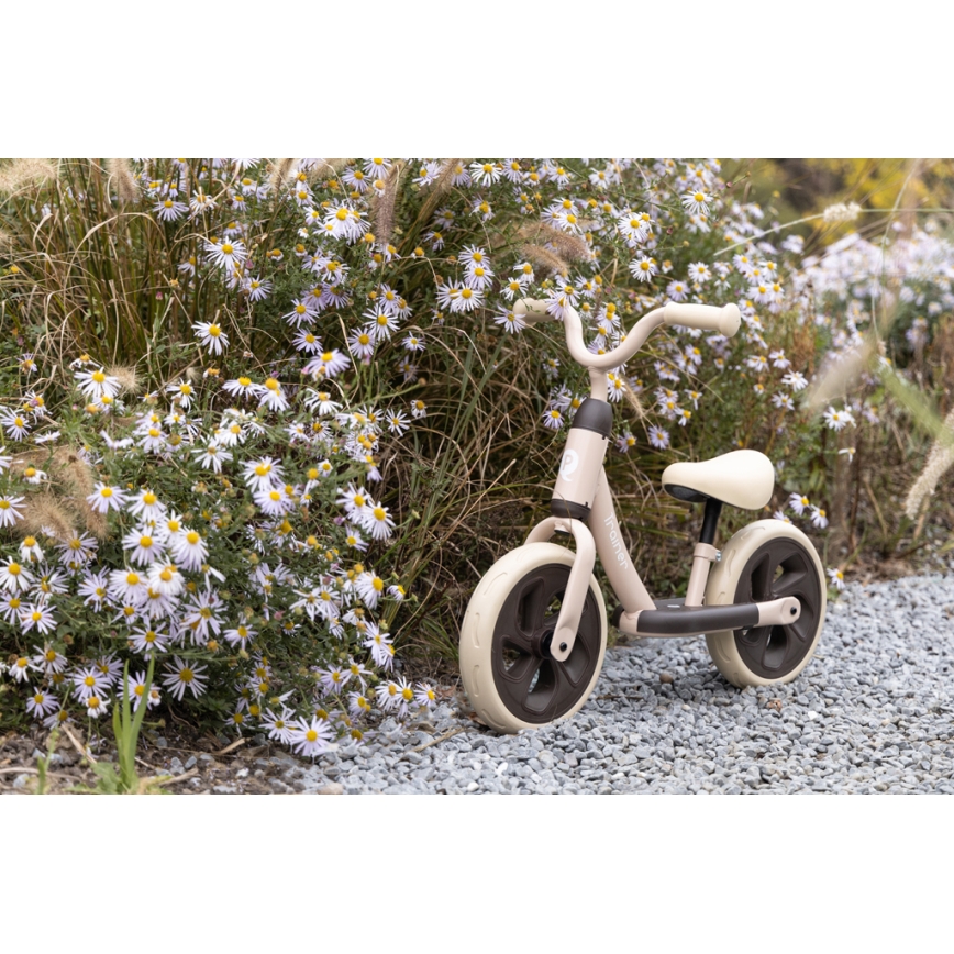 QPlay - Tolós bicikli TRAINER bézs