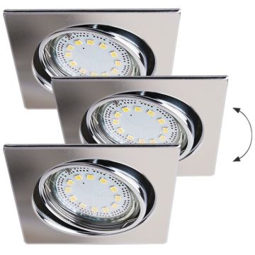 Rabalux - KÉSZLET 3x LED Beépíthető lámpa 3xGU10/3W/230V IP40