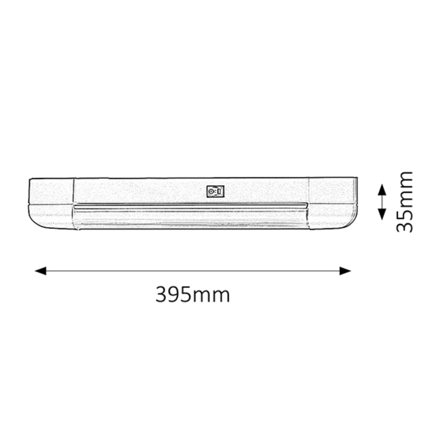 Rabalux 2306 - Pultmegvilágító BAND LIGHT 1xG13/10W/230V ezüst