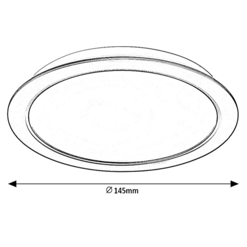 Rabalux - LED fügessztett mennyezeti lámpa LED/12W/230V átm. 14,5 cm