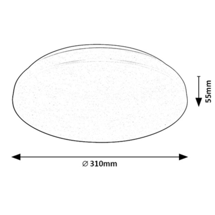 Rabalux - LED RGB Dimmelhető mennyezeti lámpa LED/24W/230V Wi-Fi Tuya 3000-6500K 31 cm