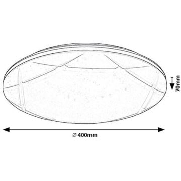 Rabalux - LED Mennyezeti lámpa LED/24W/230V 4000K átm. 40 cm