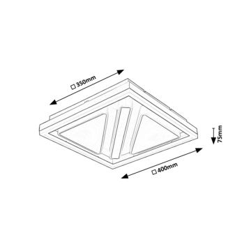 Rabalux - LED Dimmelhető mennyezeti lámpa LED/73W/230V + távirányítás