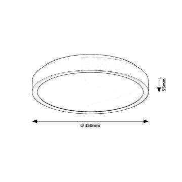 Rabalux - LED Fürdőszobai mennyezeti lámpa LED/36W/230V IP44 4000K átm. 35 cm fehér