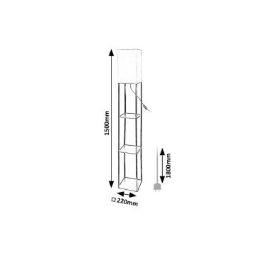 Rabalux - Állólámpa polccal 1xE27/40W/230V