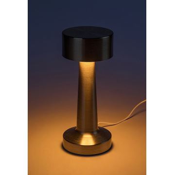 Rabalux - LED Újratölthető érintős asztali lámpa LED/2,7W/5V 1200mAh 3000/4000/6000K arany