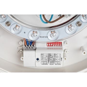 Rabalux - LED Mennyezeti lámpa érzékelős LED/19W/230V IP44 4000K átm. 28,5 cm fehér