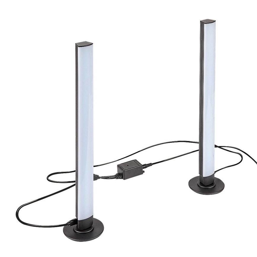 Rabalux - KÉSZLET 2x LED RGB Dimmelhető asztali lámpa PACO LED/5W/5V + távirányítás