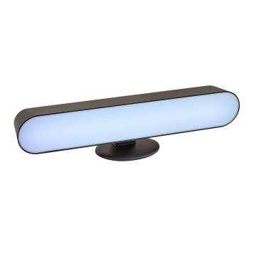 Rabalux - LED RGB Dimmelhető Asztali lámpa tölthető LED/3W/5V fekete + távirányítás