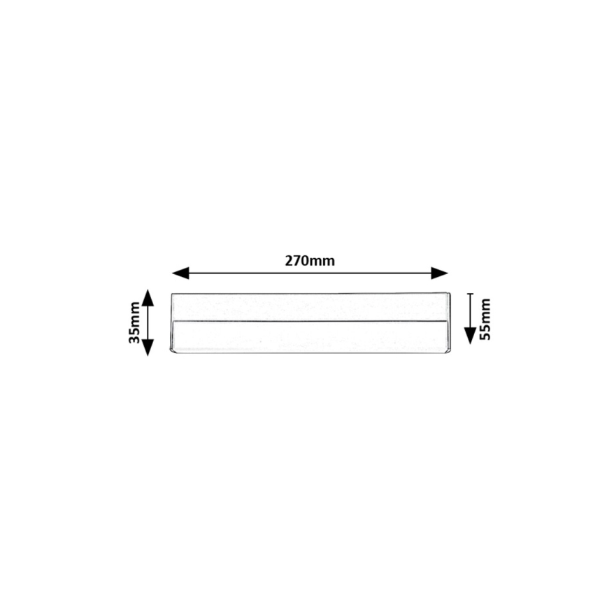 Rabalux - LED Pultmegvilágító LED/7W/230V 4000K fekete