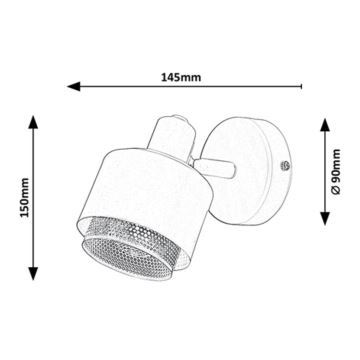 Rabalux - Fali lámpa 1xE14/40W/230V