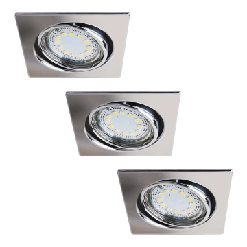 Rabalux - KÉSZLET 3x LED Beépíthető lámpa 3xGU10/3W/230V IP40