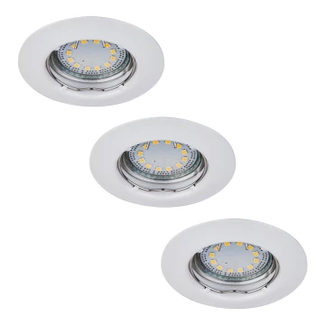 Rabalux - KÉSZLET 3xLED Beépíthető lámpa 3xGU10/3W/230V IP40