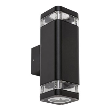 Rabalux - Kültéri fali lámpa 2xGU10/25W/230V IP44 fekete