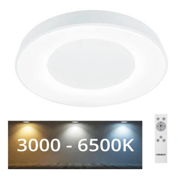 Rabalux - LED Dimmelhető mennyezeti lámpa LED/38W/230V fehér + távirányító 3000-6500K