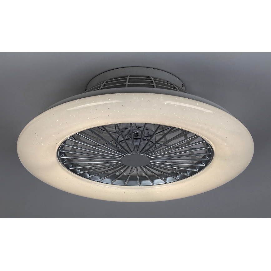 Rabalux - LED Dimmelhető mennyezeti lámpa ventilátorral LED/30W/230V + távirányító 3000-6500K