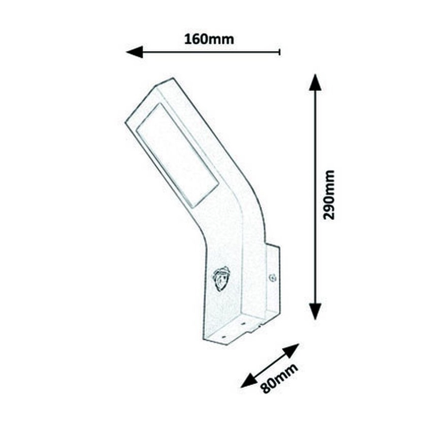 Rabalux - LED Kültéri fali lámpa érzékelővel LED/9W/230V IP44