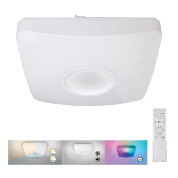 Rabalux - LED RGB Dimmelhető mennyezeti lámpa hangszóróval LED/18W/230V + távirányító