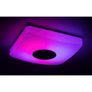 Rabalux - LED RGB Dimmelhető mennyezeti lámpa hangszóróval LED/18W/230V + távirányító
