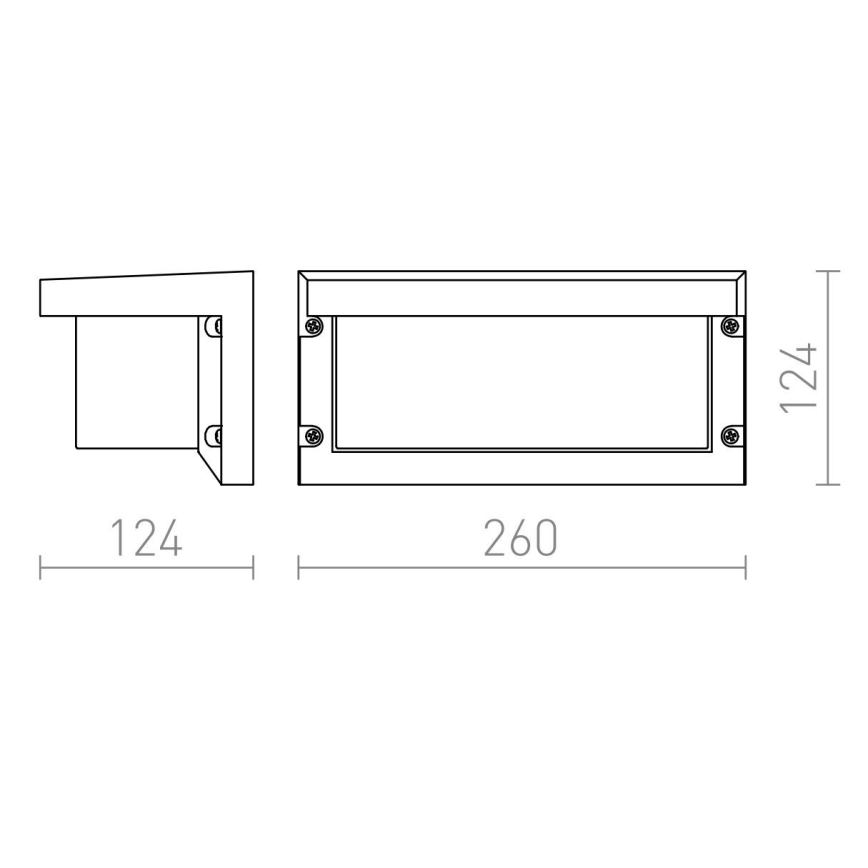 RED - Design Rendl- R12561 - Kültéri fali lámpa HIDE 1xE27/18W/230V IP54